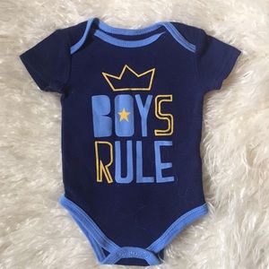 Boys Rule Onesie